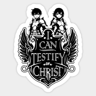 I Can Testify of Christ with Kiddos Sticker